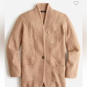 NWT J.Crew Cocoon Sweater Blazer color: Hthr Mushroom SIZE S